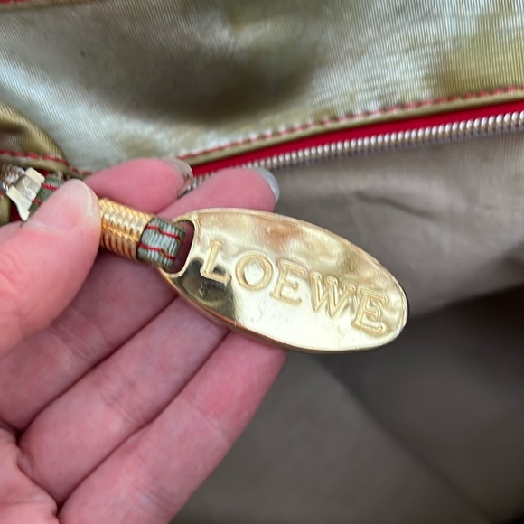 Loewe Gold Tote  w. COA Colorful Anagram - color loss  - with COA - Picture 15 of 17